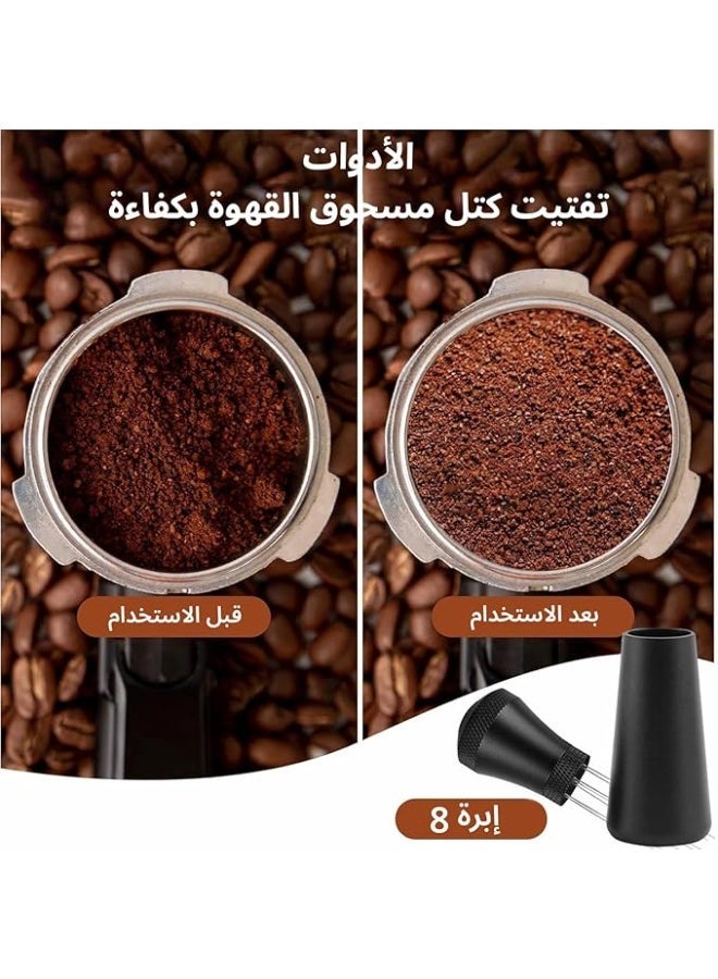 أوزيغالور مكبس قهوة إسبريسو 51 ملم، مكبس إسبريسو وأداة دبليو دي تي وقمع لتحديد كمية الإسبريسو، ومفرش مكبس قهوة من جل السيليكون - Image 5